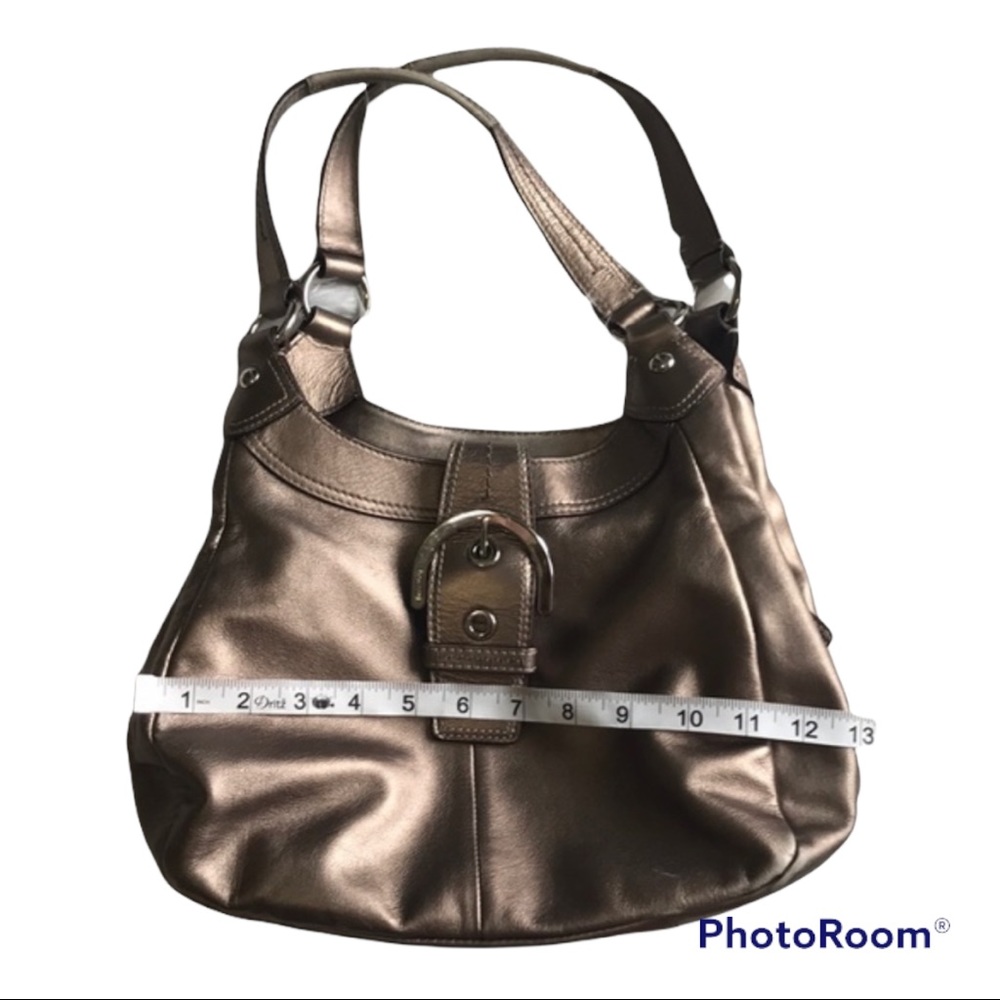 COACH Soho Copper Leather Buckle shoulder bag